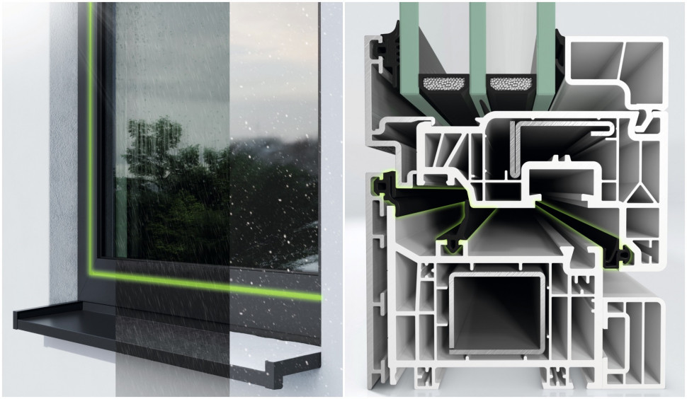 System Symbiotic o zlicowanym wyglądzie zapewnia doskonałą szczelność w każdych warunkach Fot. Schüco