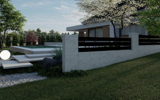 Ogrodzenia Rezydencja Bruk-Bet- nowe wykończenie NATURYT! Naturalne piękno w nowoczesnym wydaniu