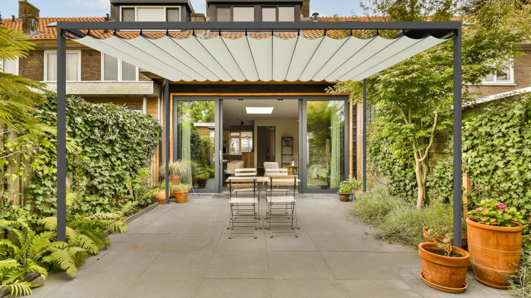 Nowość w ofercie Aliplast - pergola tkaninowa NUUN FABRIC