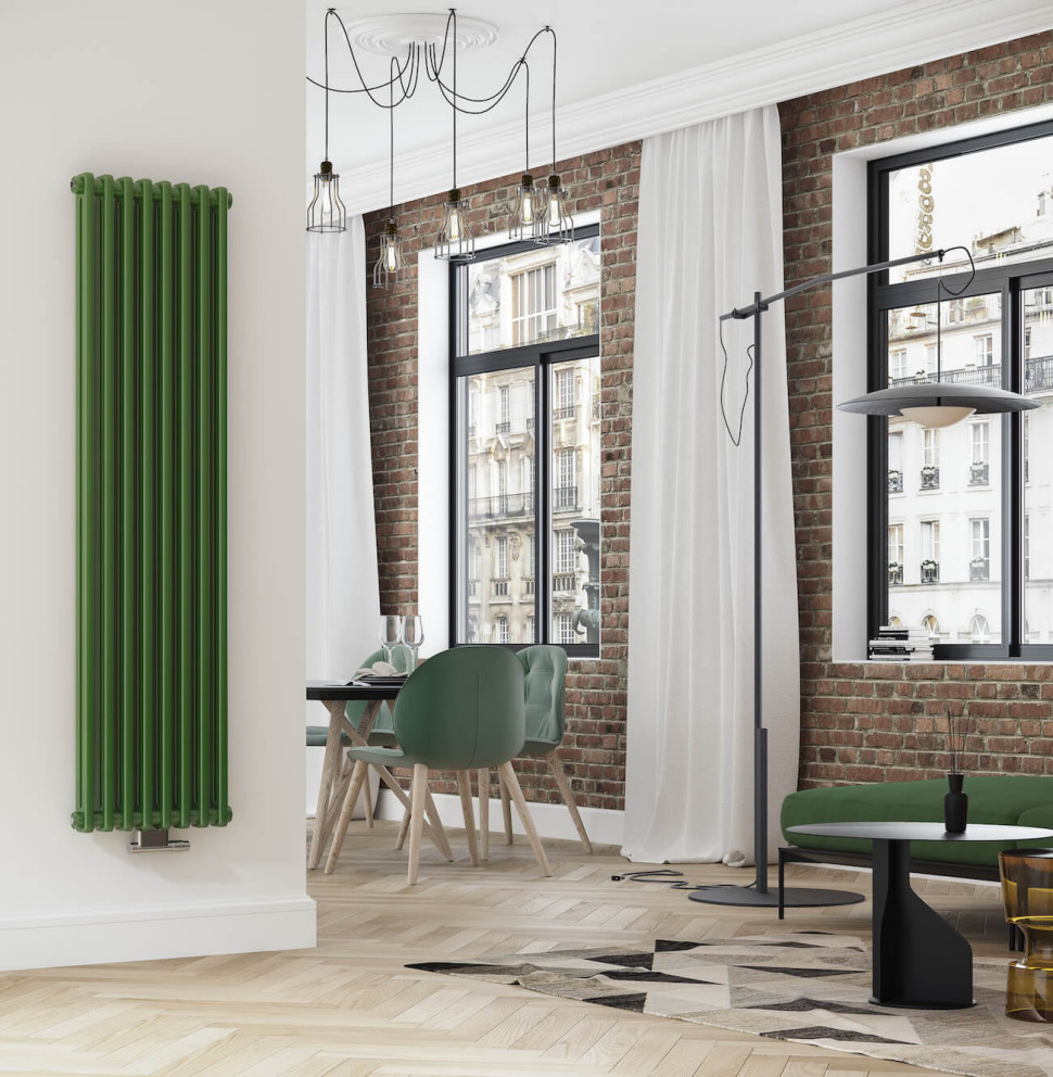 grzejnik pionowy zielony 