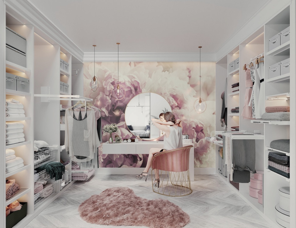 toaletka w garderobie