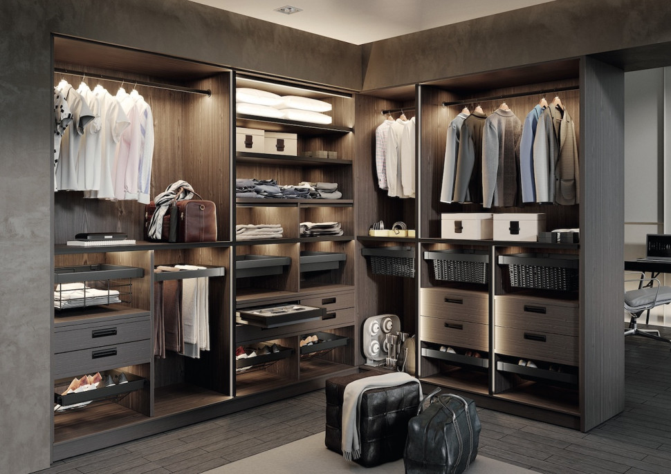 jak zaprojektować dużą garderobę