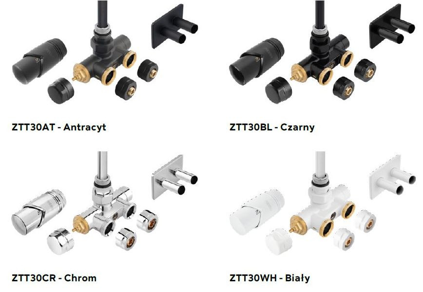 Dekoracyjne zawory grzejnikowe FERRO