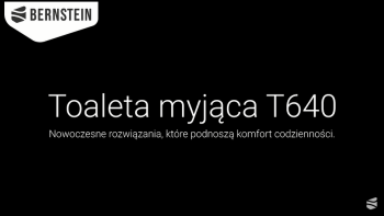 Toaleta myjąca BERNSTEIN T640 - komfort i higiena