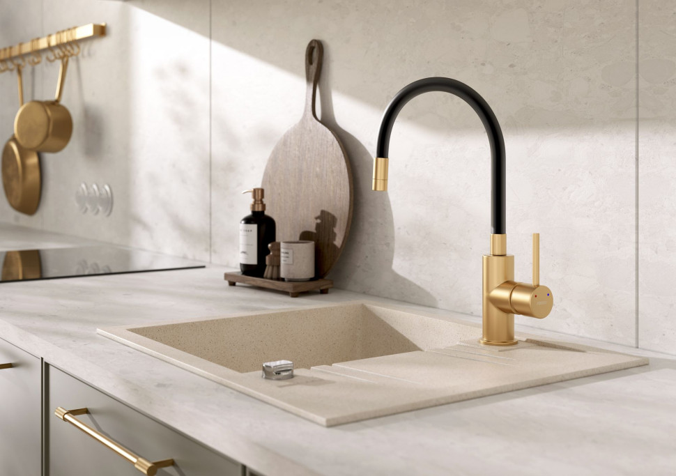 Bateria kuchenna ZUMBA INOX GOLD marki FERRO