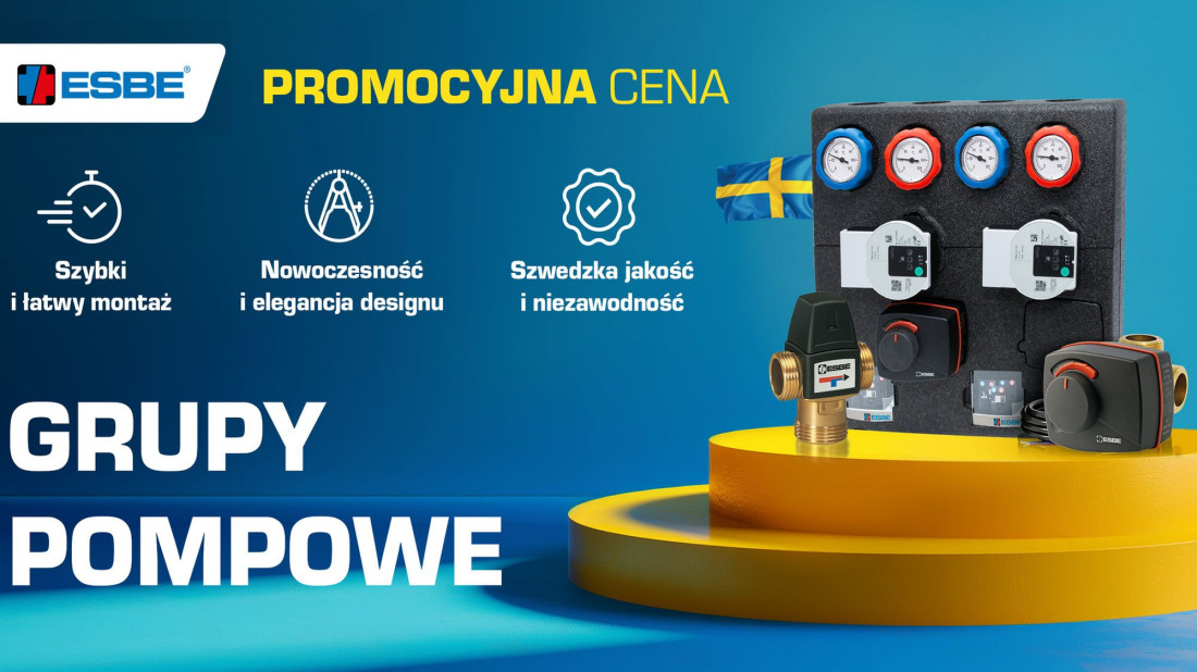 Podwójne grupy pompowe ESBE - kompaktowa budowa, wielkie możliwości