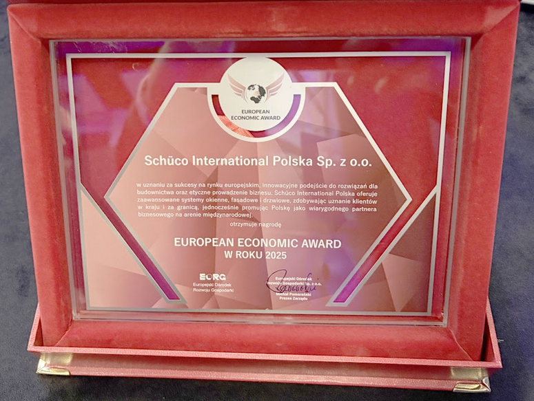 Nagroda European Economic Award dla Schüco International Polska Fot. Schüco