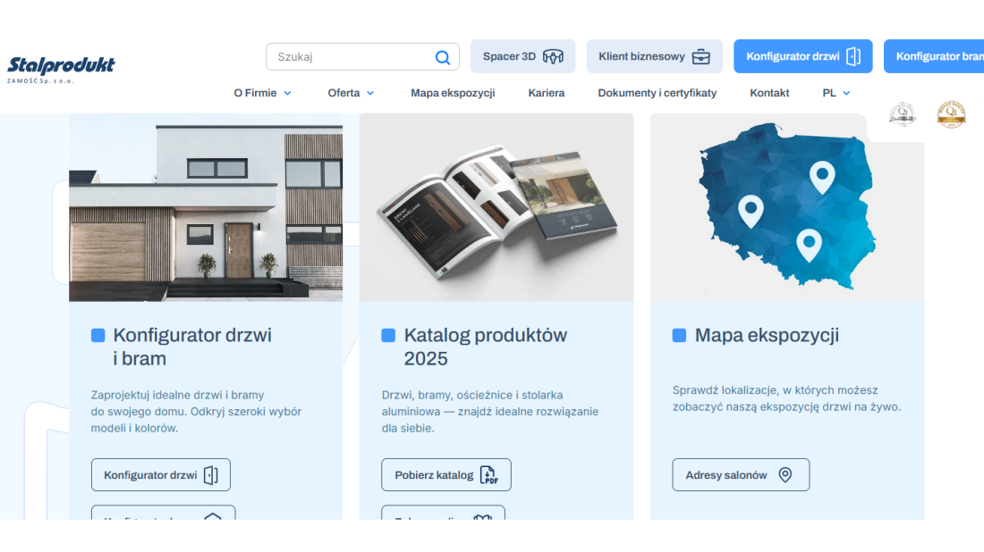 Podwójne otwarcie - wirtualny showroom i katalog Futryna