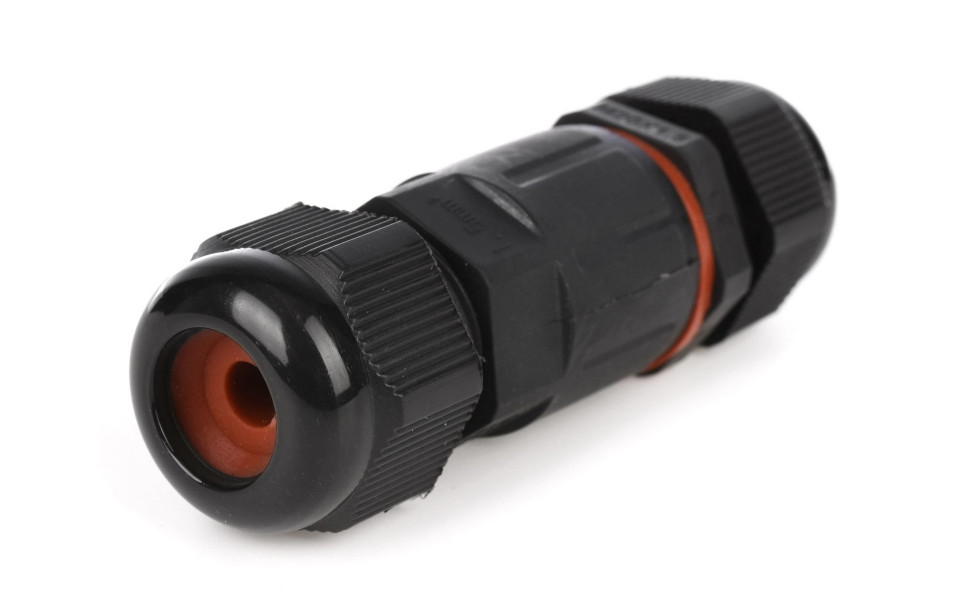 Złącze hermetyczne kablowe mufa skręcana IP68. fot. LEDLUX