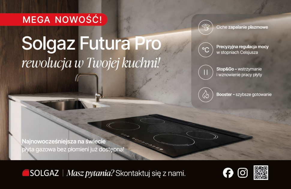 Solgaz Futura Pro - rewolucja w Twojej kuchni