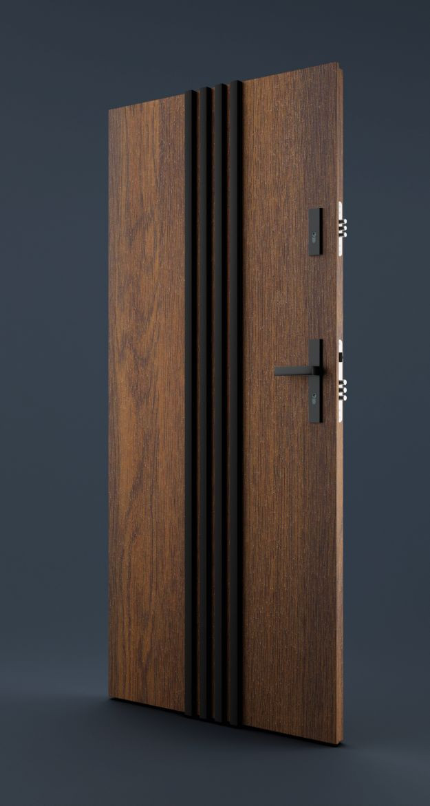 Lamele dekoracyjne na drzwiach