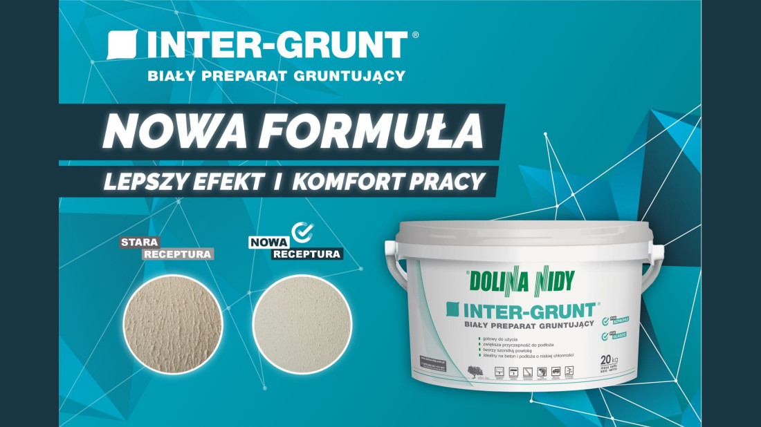INTER-GRUNT – nowa receptura, nowe opakowanie, jeszcze lepsze gruntowanie