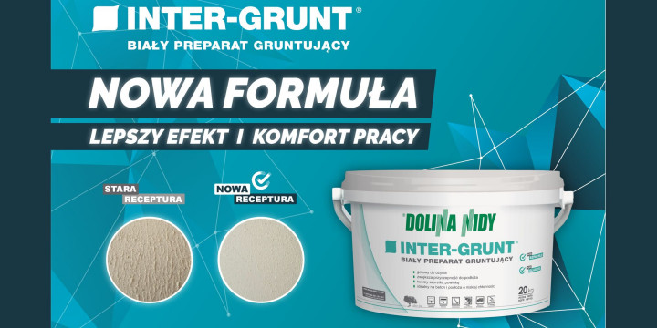 INTER-GRUNT – nowa receptura, nowe opakowanie, jeszcze lepsze gruntowanie