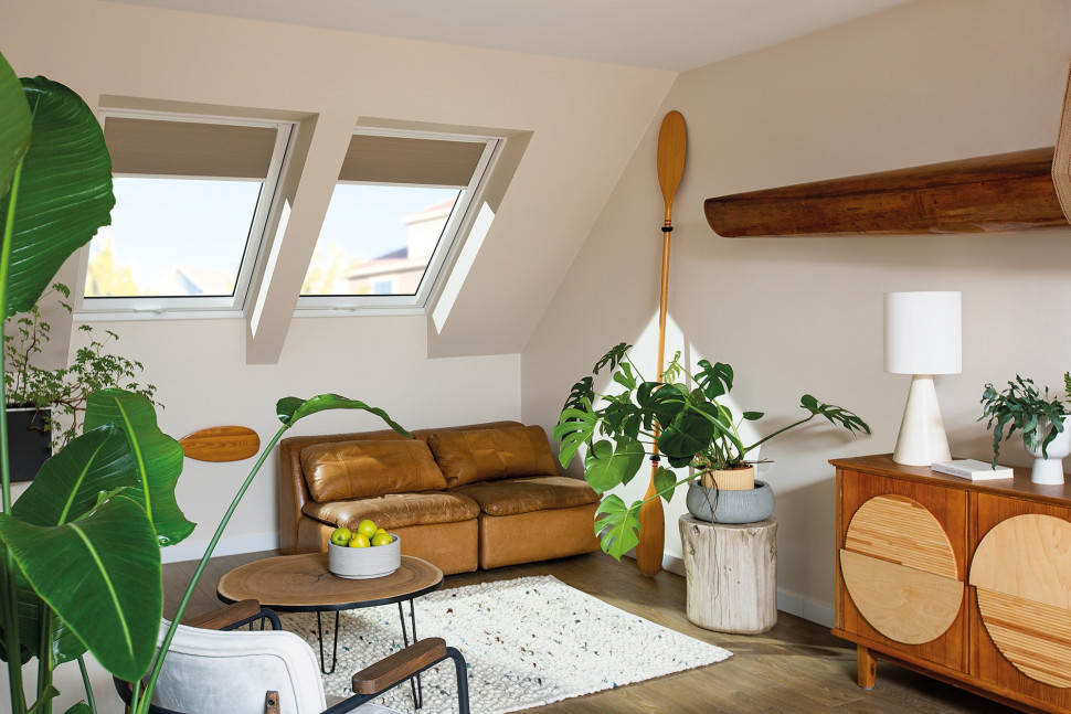 Okna dachowe GreenView zapewniają napływ optymalnej ilości świeżego i zdrowego powietrza, a zarazem nie wychładzają wnętrza.