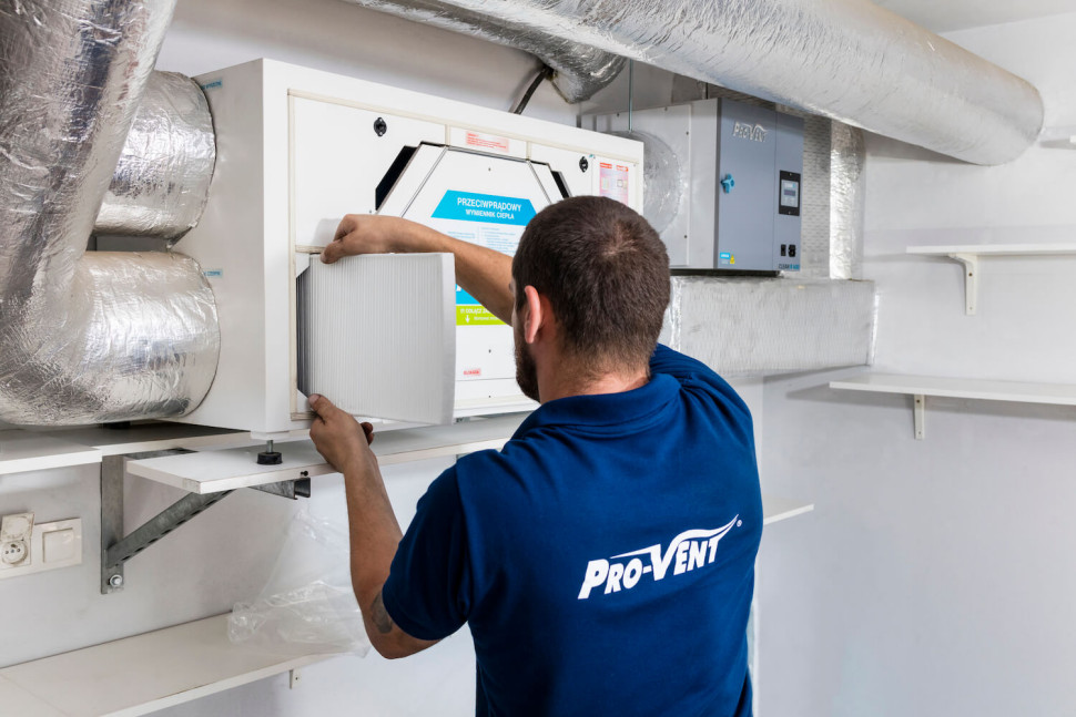 wymiana filtrów rekuperacja