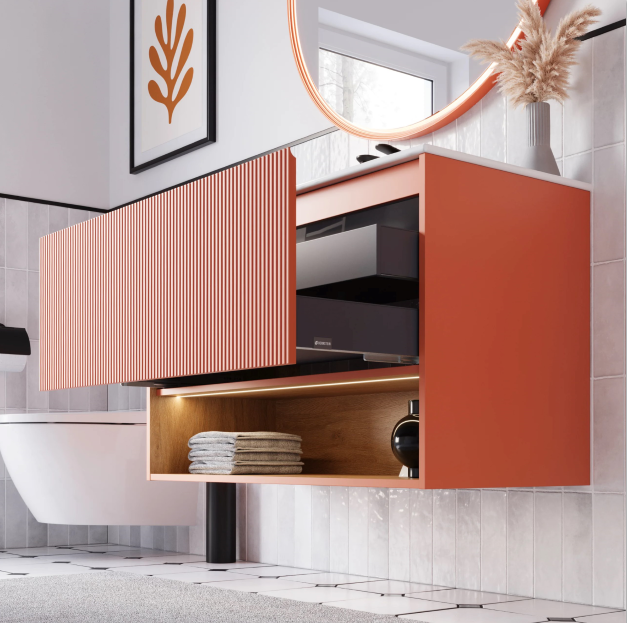 Szafka podumywalkowa BELDIVO 100 cm z umywalką ceramiczną Duravit