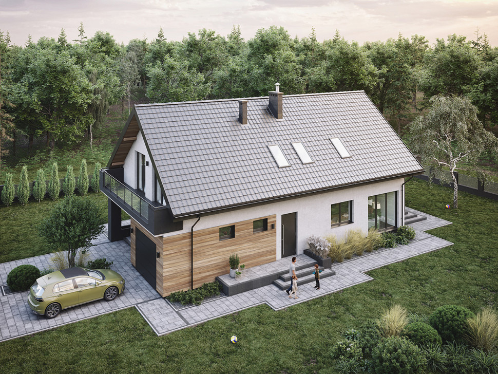 Claro Modular to trwała, płaska blachodachówka modułowa o eleganckiej i prostej formie, idealna do nowoczesnych projektów architektonicznych
