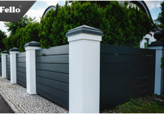 Tuje przy płocie. Ta odległość daje najlepszy efekt!