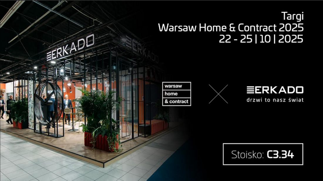 ERKADO na Warsaw Home 2025: Nowoczesne drzwi łączące tradycję z technologią