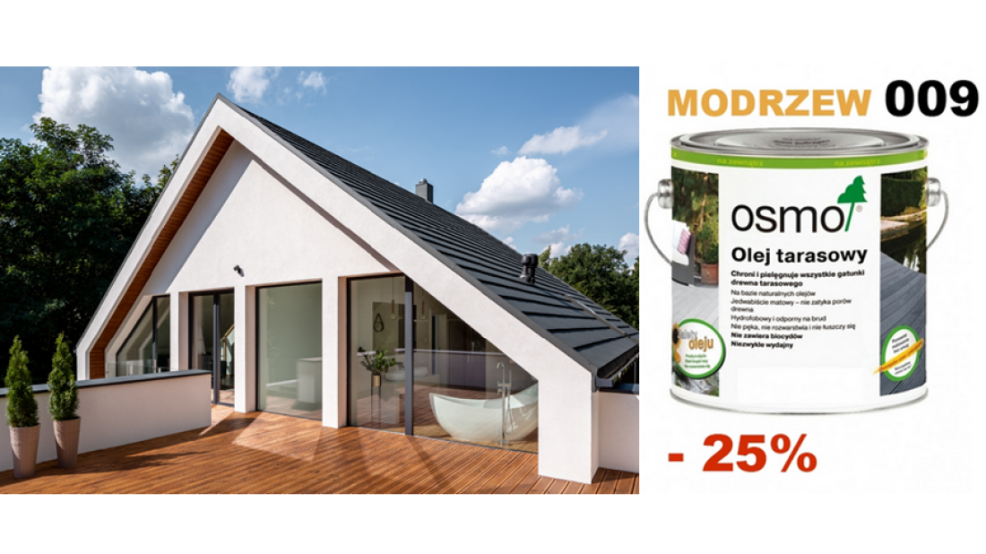 Olej do tarasów z 25% rabatem! Naturalna bariera przed UV i wilgocią