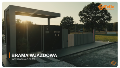 Fello Innowacyjna aluminiowa brama wjazdowa chowana w ziemi