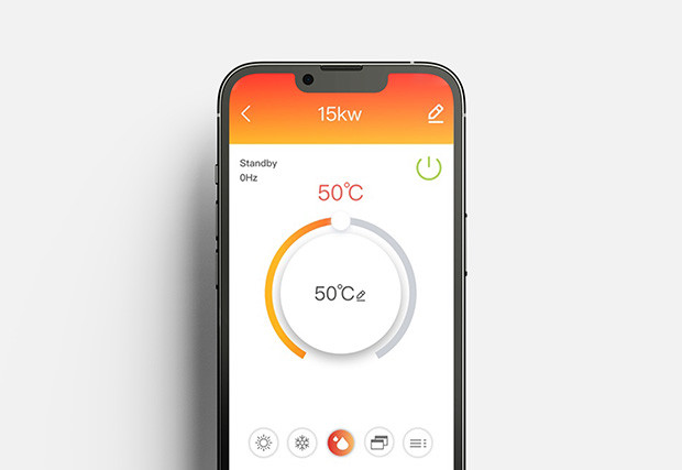 Aplikacja MyHeatPump dzięki, której możesz kontrolować pracę pompy ciepła HEIKO.