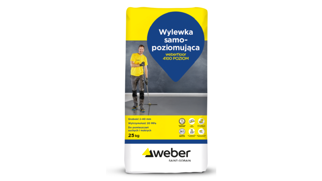 Weberfloor 4100 POZIOM - nowa samopoziomująca wylewka z technologią Keramonit