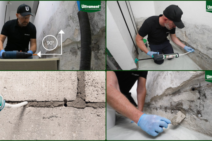 Osuszanie ścian bez kucia – iniekcja i izolacja pozioma