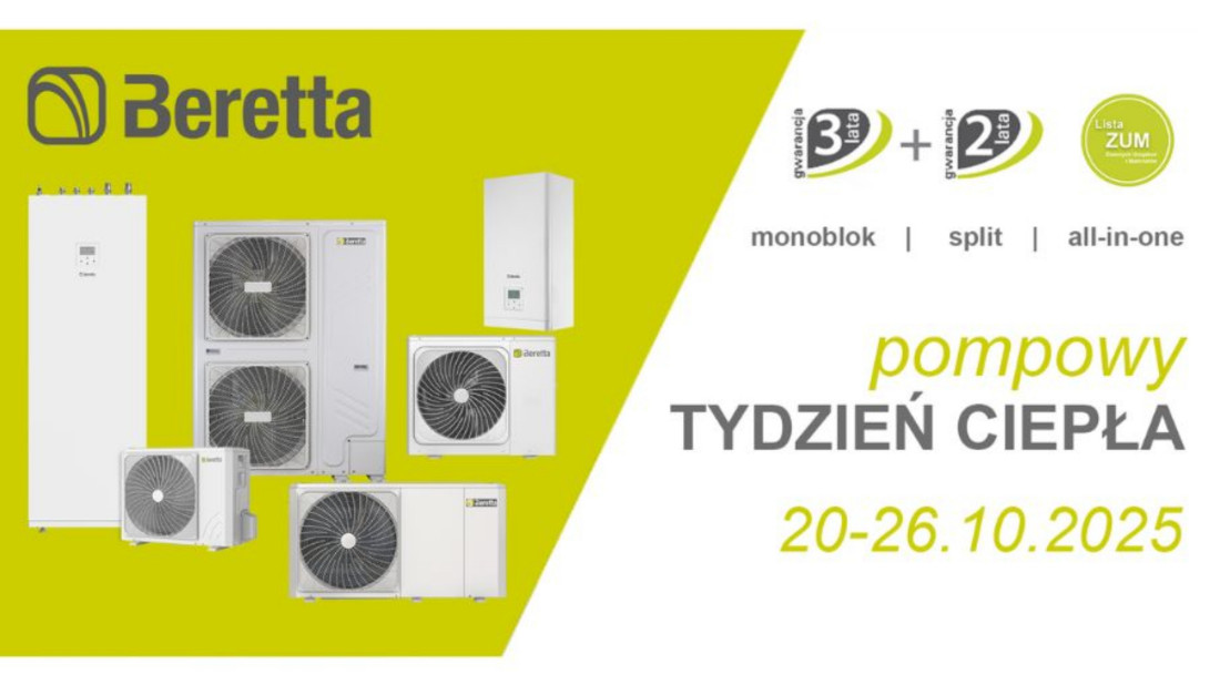 Beretta świętuje Dzień Pomp Ciepła - promocje dla dystrybutorów, instalatorów i serwisantów