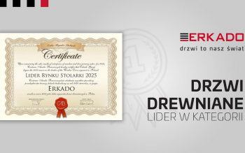 ERKADO z prestiżowym wyróżnieniem Lider Rynku Stolarki 2025