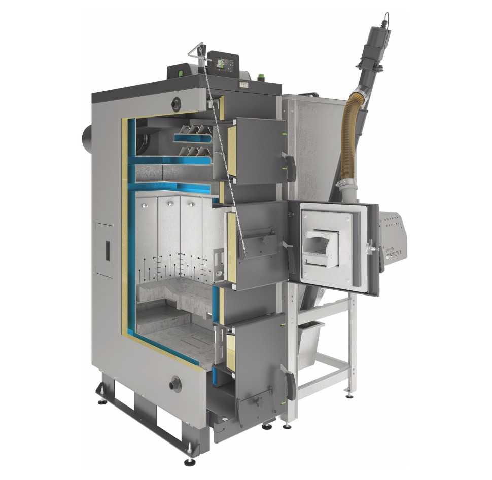 Kocioł SAS Bio Green Plus - przekrój