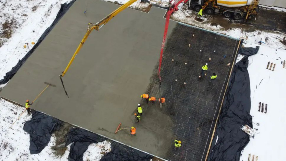 Realizacja płyty fundamentowej PARATi Basic™ o pow. 978 m2 pod przedszkole