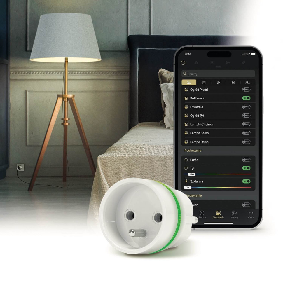 zdalne sterowanie oświetleniem smartphonem