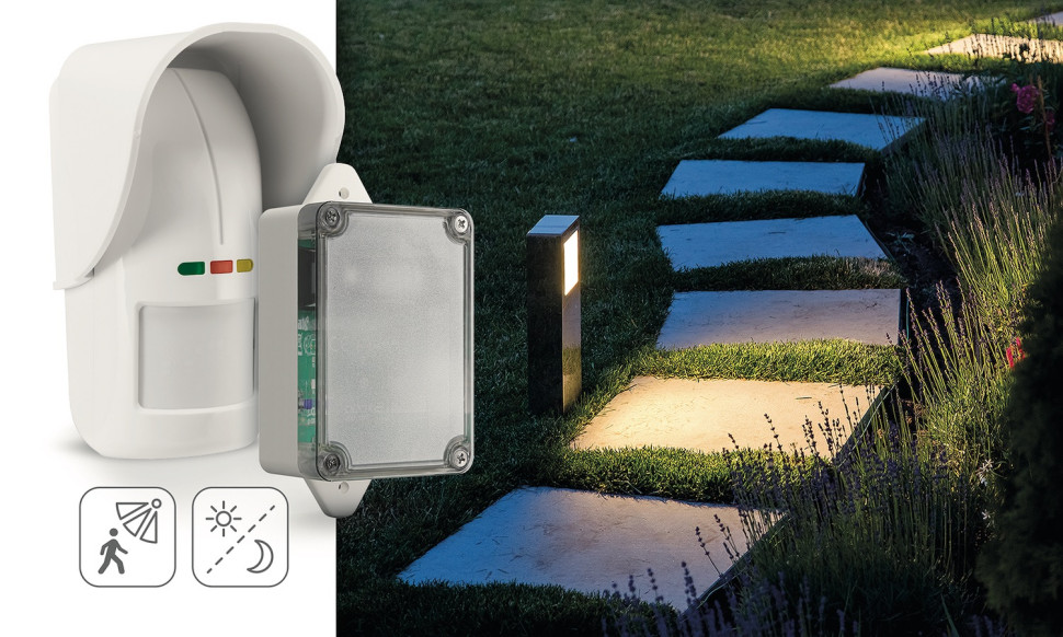 sterowanie oświetleniem w ogrodzie i przed domem