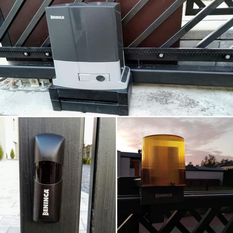 Beninca BULL5 do 500 kg, fotokomórki Pupilla, lampa Lampi.led.