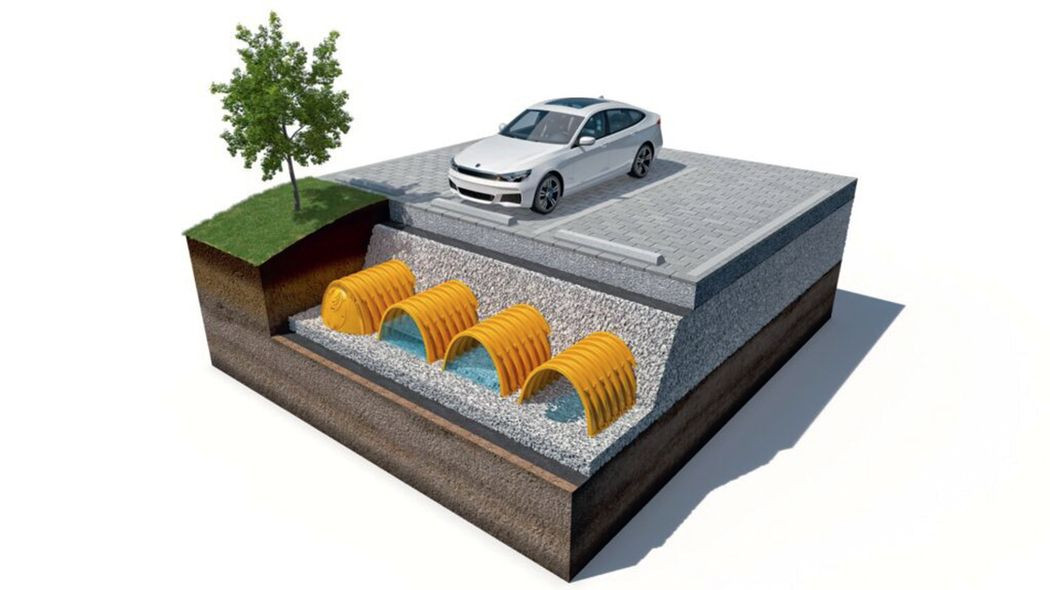 Komory drenażowe STORMTECH do zagospodarowania wody deszczowej Komory drenażowe STORMTECH do zagospodarowania wody deszczowej