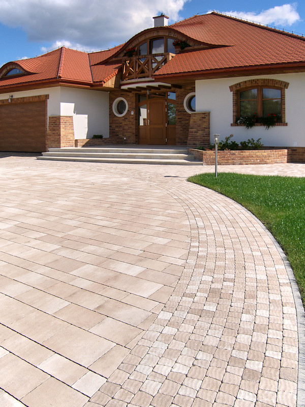 Połączenie Via Strada i Granit antico pastello.