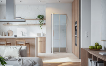 Drzwi z szybą: więcej światła bez remontu