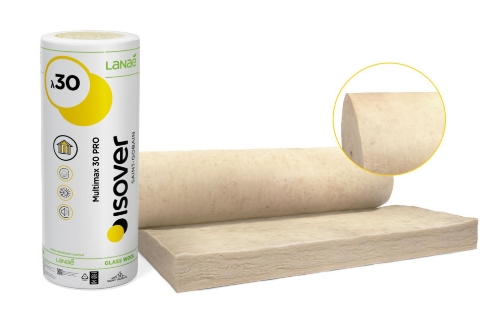 W pierwszej kolejności nowa generacja wełen Lanaé objęła dwa topowe produkty z oferty ISOVER: Multimax 30 PRO oraz Super-Mata Plus.