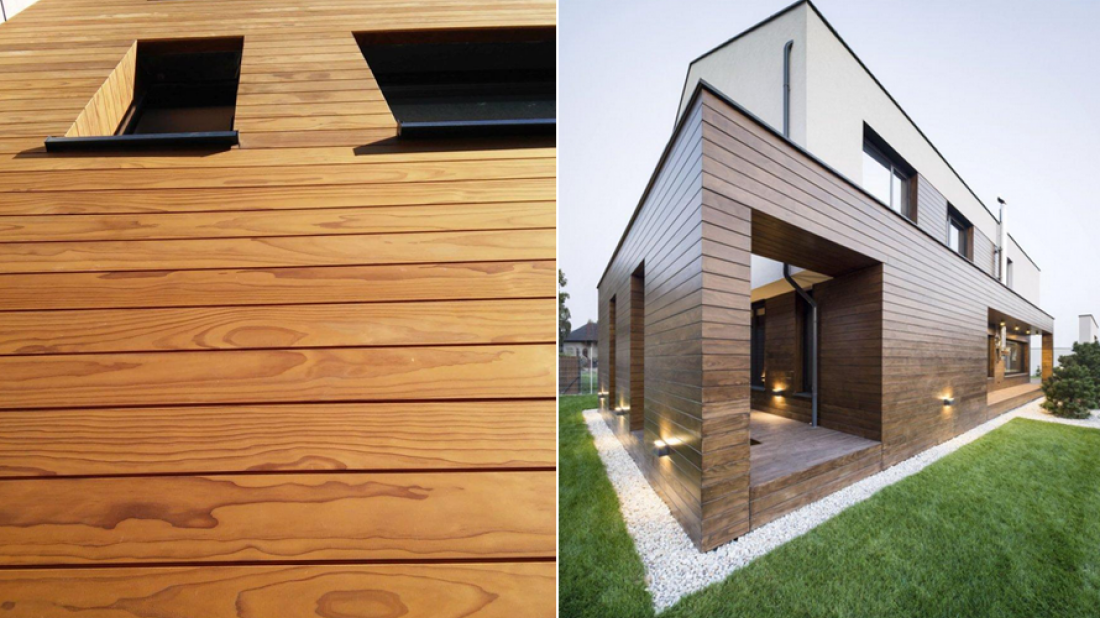 Thermory C3 z thermo sosny - elewacja na 25 lat bez impregnacji