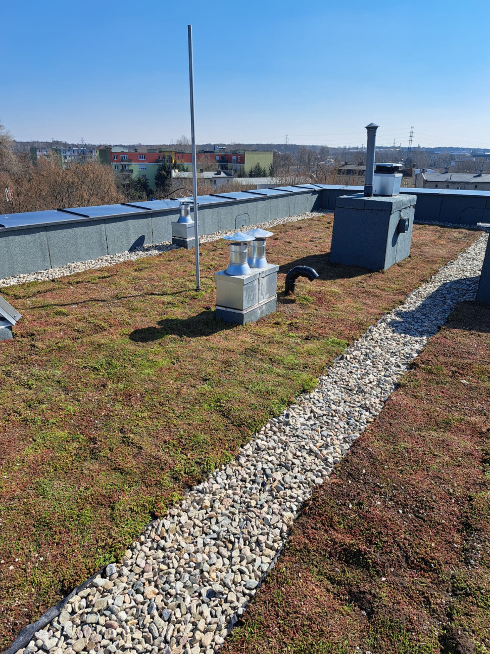 Osiedle Nadolnik w Poznaniu z zielonym dachem w technologii Dorken