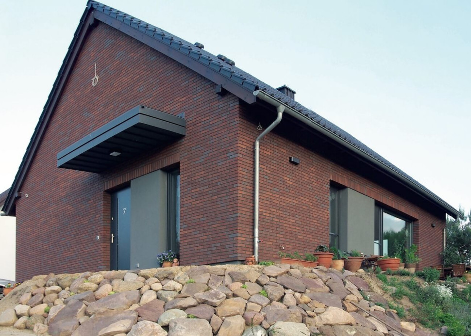 klinkier elastyczny wygląd na elewacji