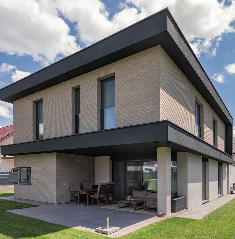 elastyczna cegła dom nowoczesny