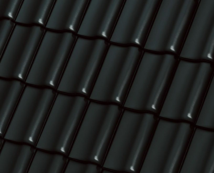 Dachówka MILANO w czarnej glazurze