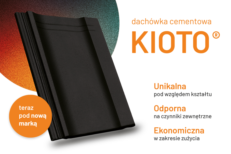 Dachówka cementowa KIOTO teraz pod nową marką - grafika