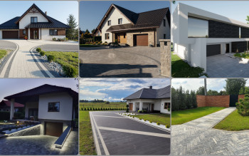 Bezpieczny podjazd: wymiary, odwodnienie, antypoślizg i oświetlenie