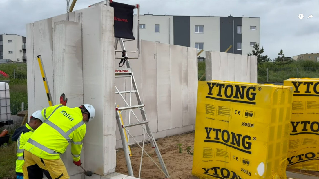 Ytong Panel SWE na Litwie: 100 m² ścian w jeden dzień. Jak to zrobili w Kownie?