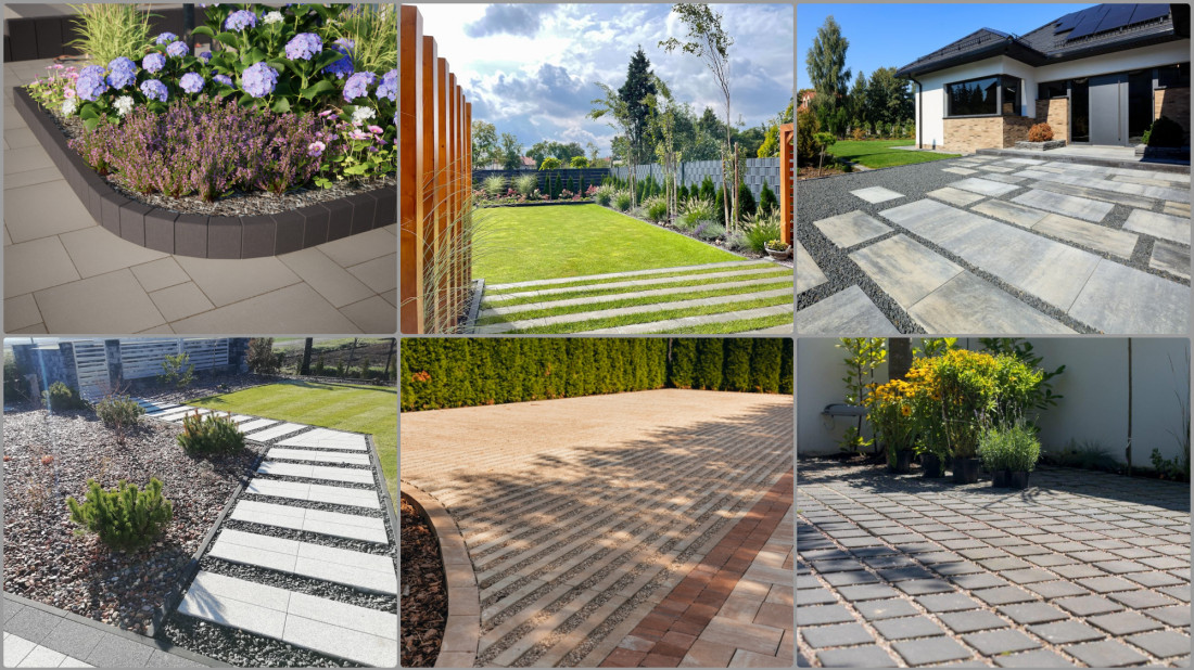 Zrównoważony ogród przy domu i nawierzchnie przyjazne naturze