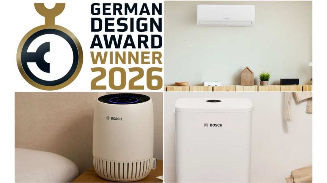 German Design Award 2026 – prestiżowe nagrody dla urządzeń Bosch Home Comfort