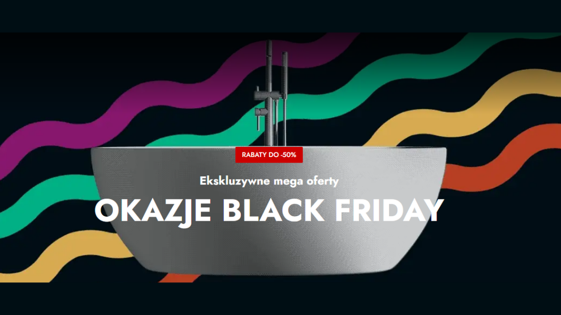 Oszczędności w łazience: Ruszyły wyprzedaże Black Week w Bernstein!